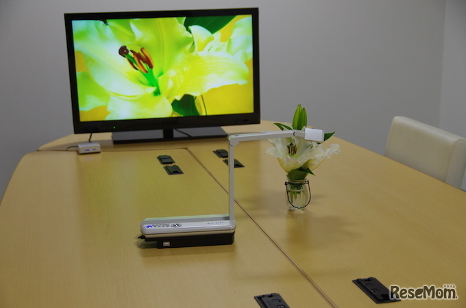 ワイヤレス書画カメラ接続時のイメージ