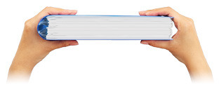 大量に書類を入れても表紙がきれいに閉じる「ノビータ」