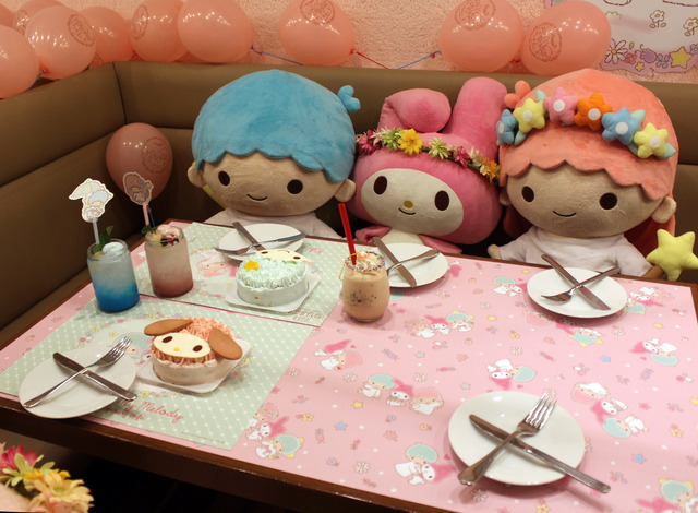 誕生日の来店者限定の「バースデーフォトフレーム」ゾーン