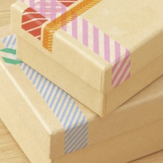 マスキングテープもまっすぐ切れるので、ギフトラッピングにも最適