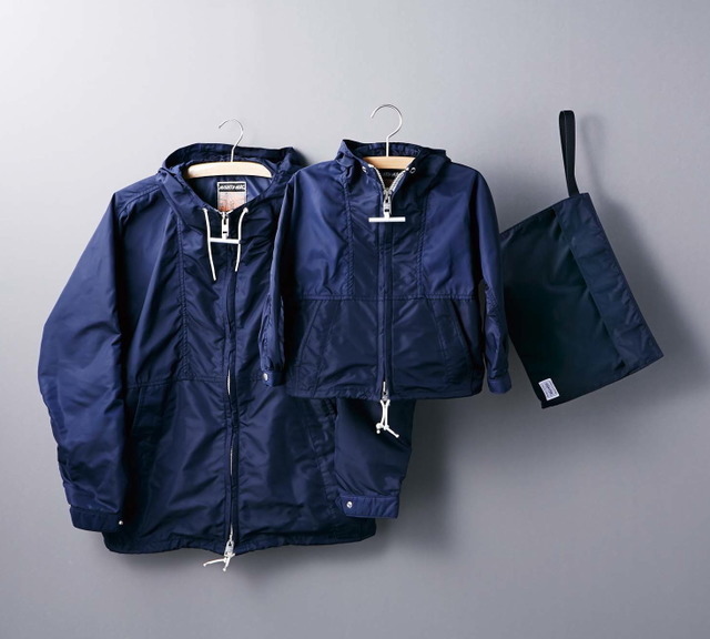 「マイティーマック×ポーター」のヨットパーカ（中央はキッズ用）