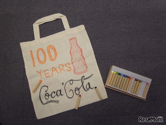 六本木ヒルズでの無料エコバック作り