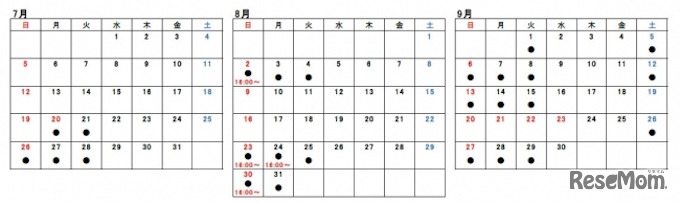 ワンダフルドルフィン開催日程