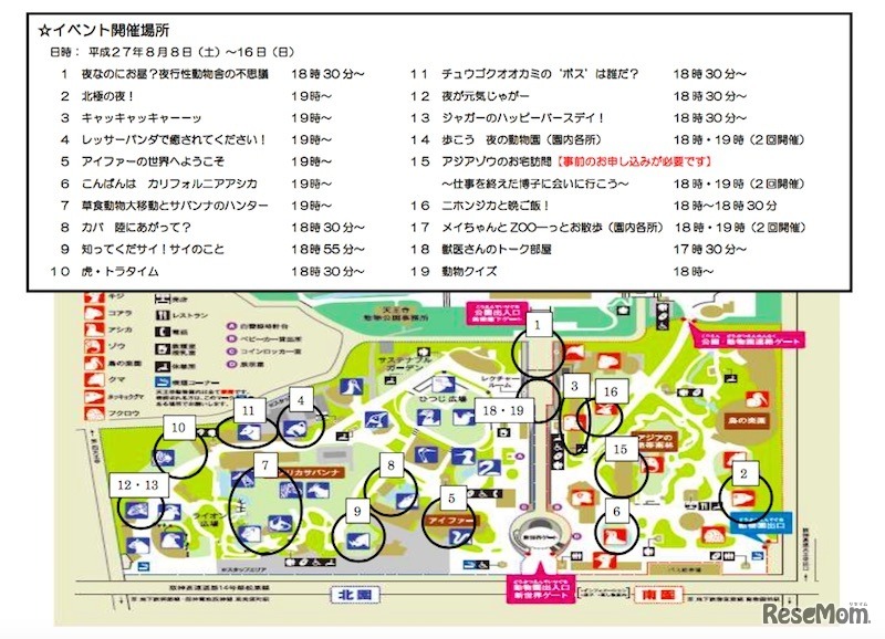 「ナイトZOO」プログラム