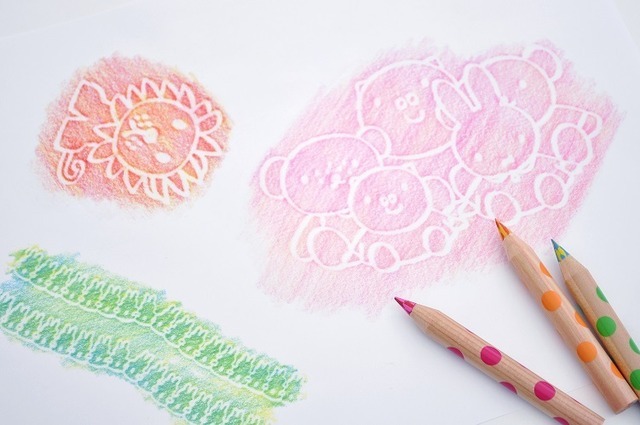 絵柄を組み合わせて1枚の絵を作る楽しみ方もできる