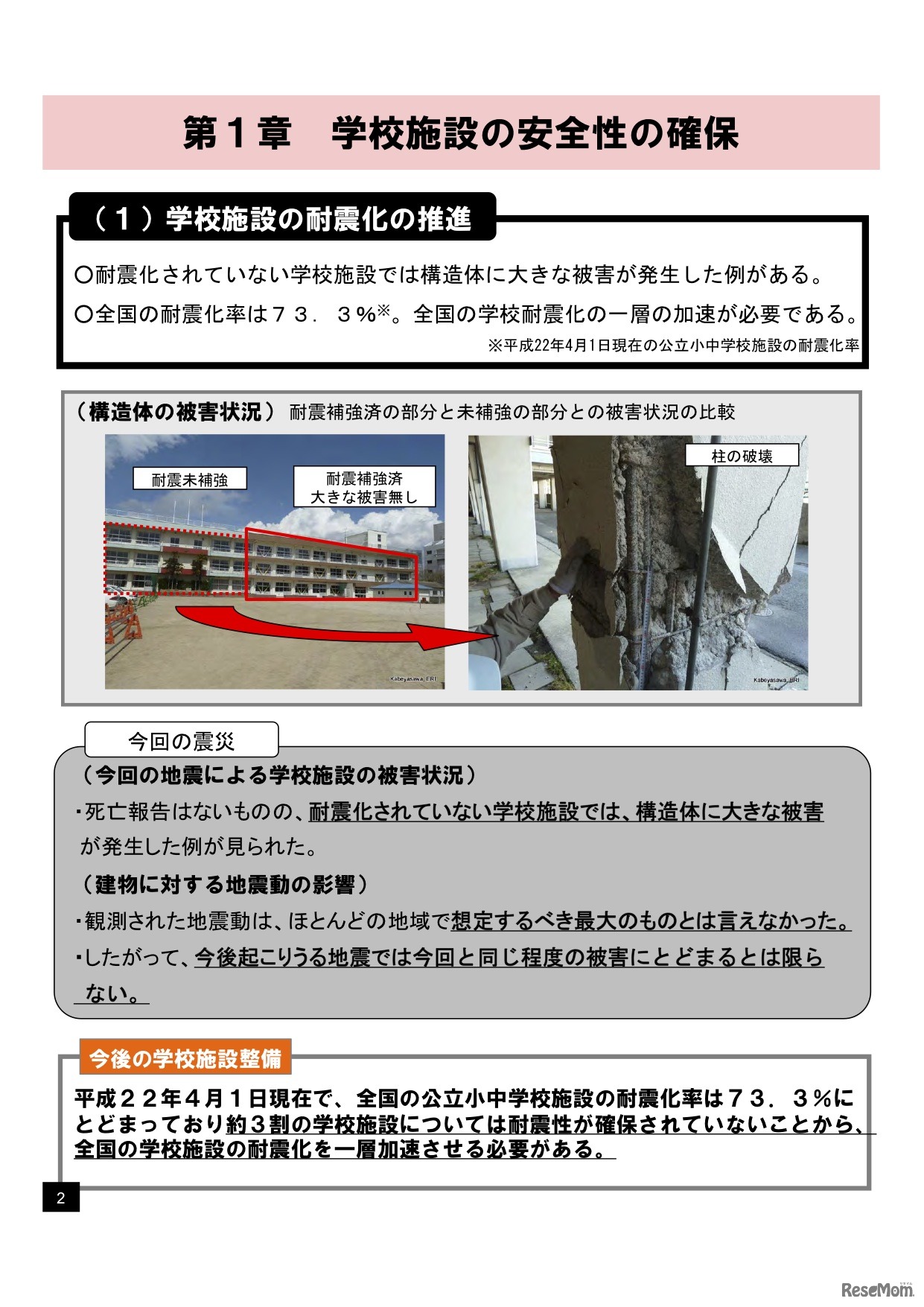 学校施設の安全性の確保