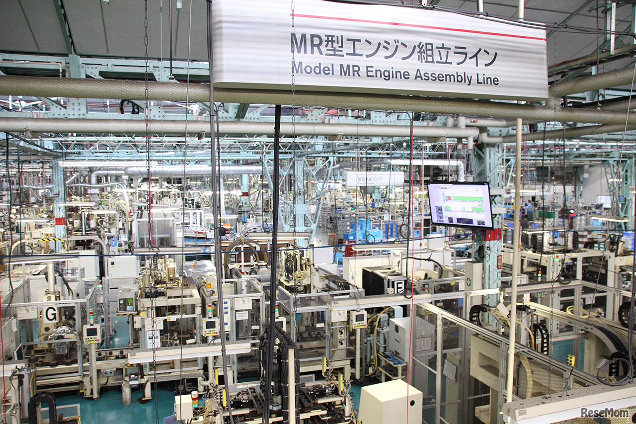 MR型エンジン組立てライン