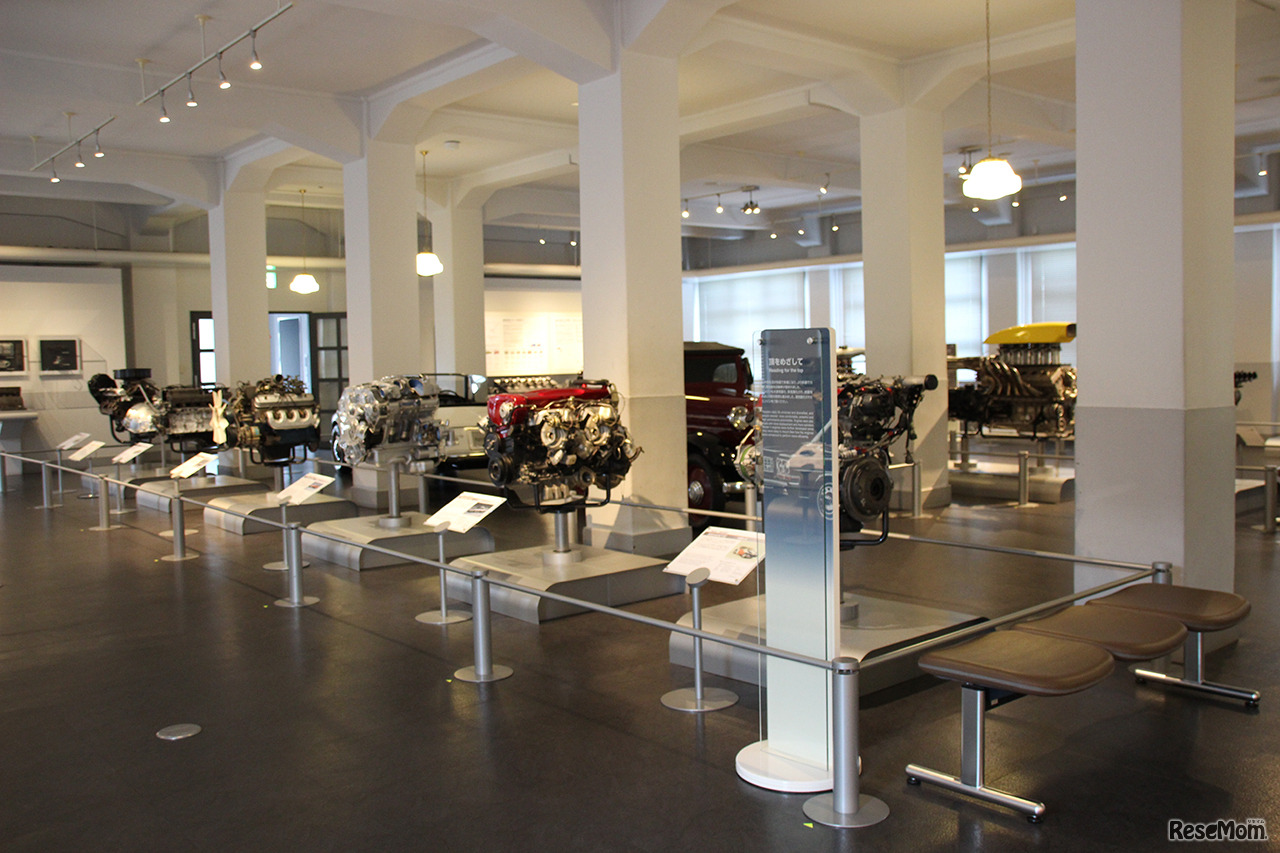 歴代のエンジンがずらり