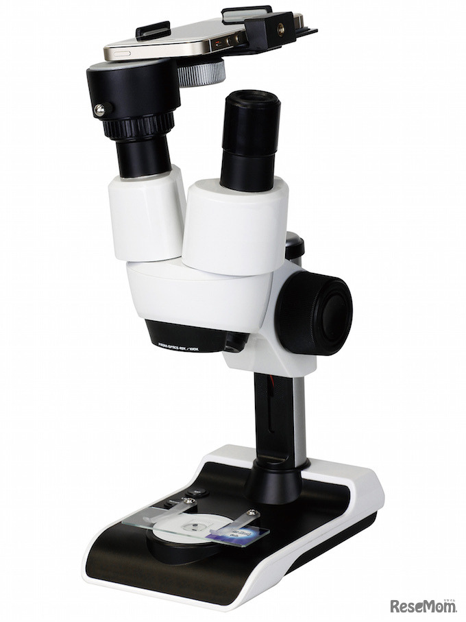 スマートフォン取付け可能な100倍顕微鏡セット