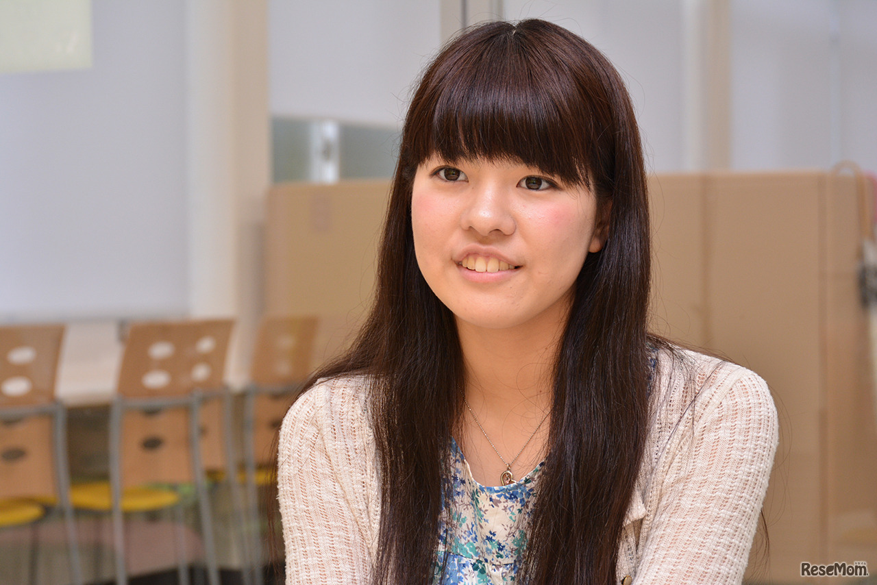 文芸文化学科1年小川さん