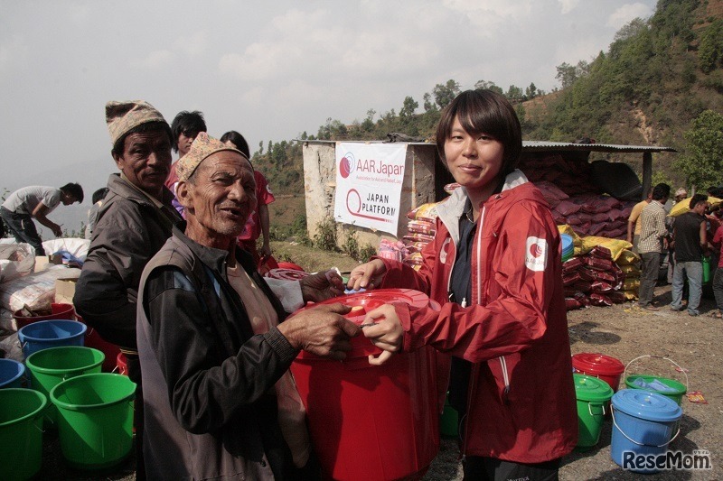 緊急支援活動のようす