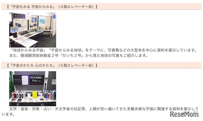 展示内容について