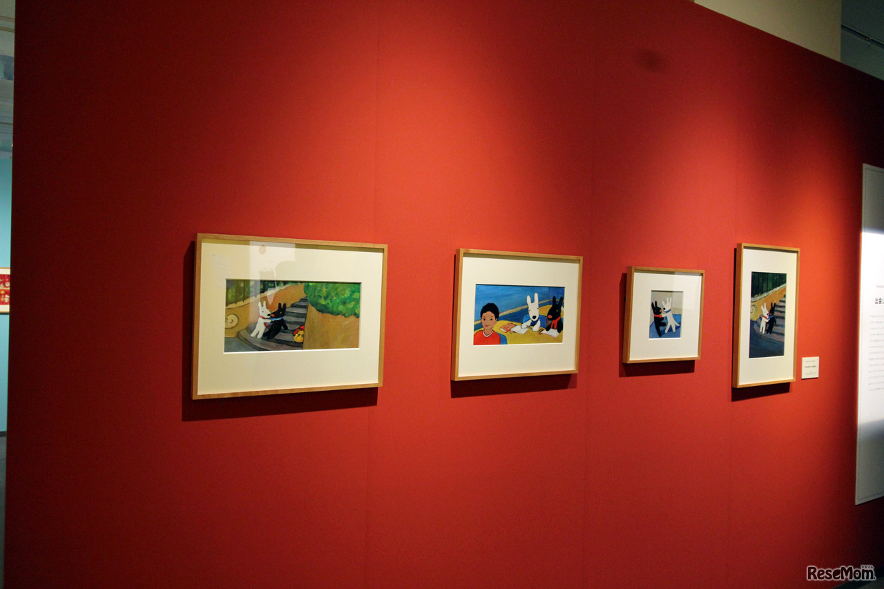 エピソードとともに、原画が展示される