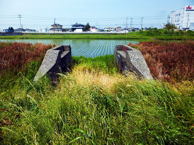 九十九里鉄道の線路の名残