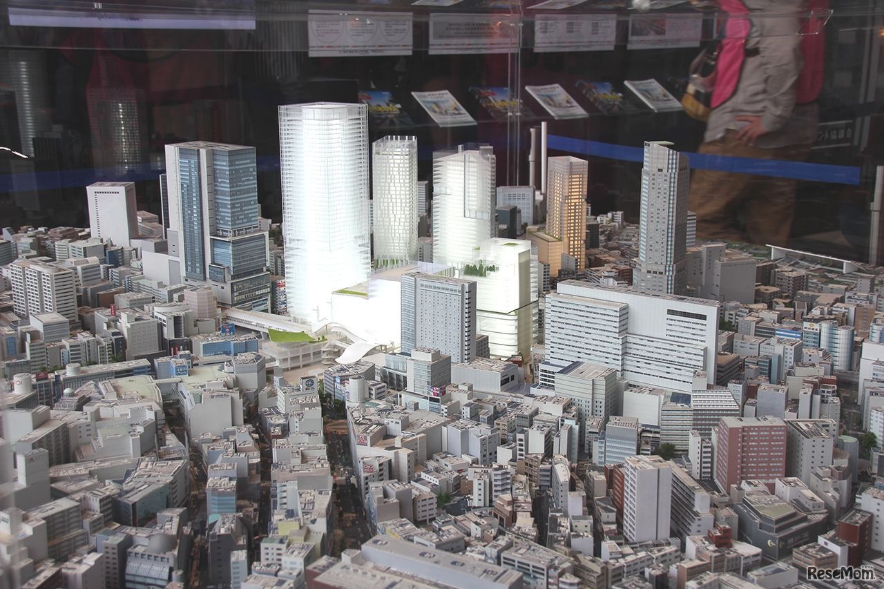 渋谷再開発の模型