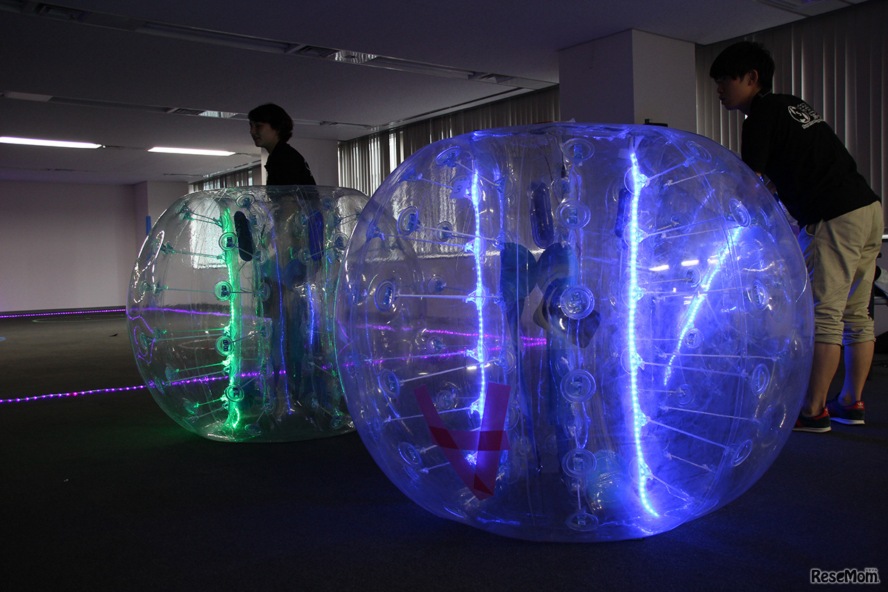 ピカリバブルで装着するバブル。この中に体を入れる