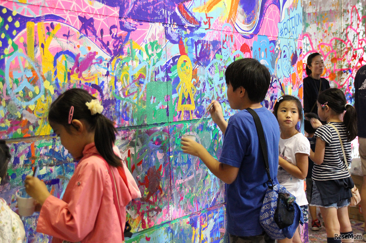 フリーウォールのようす