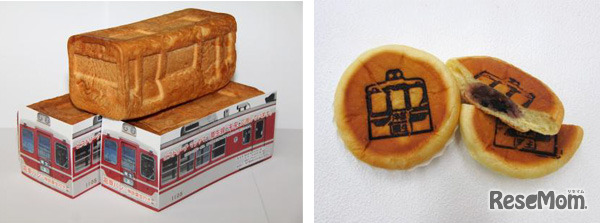 「電車パン」と「電車あんぱん」