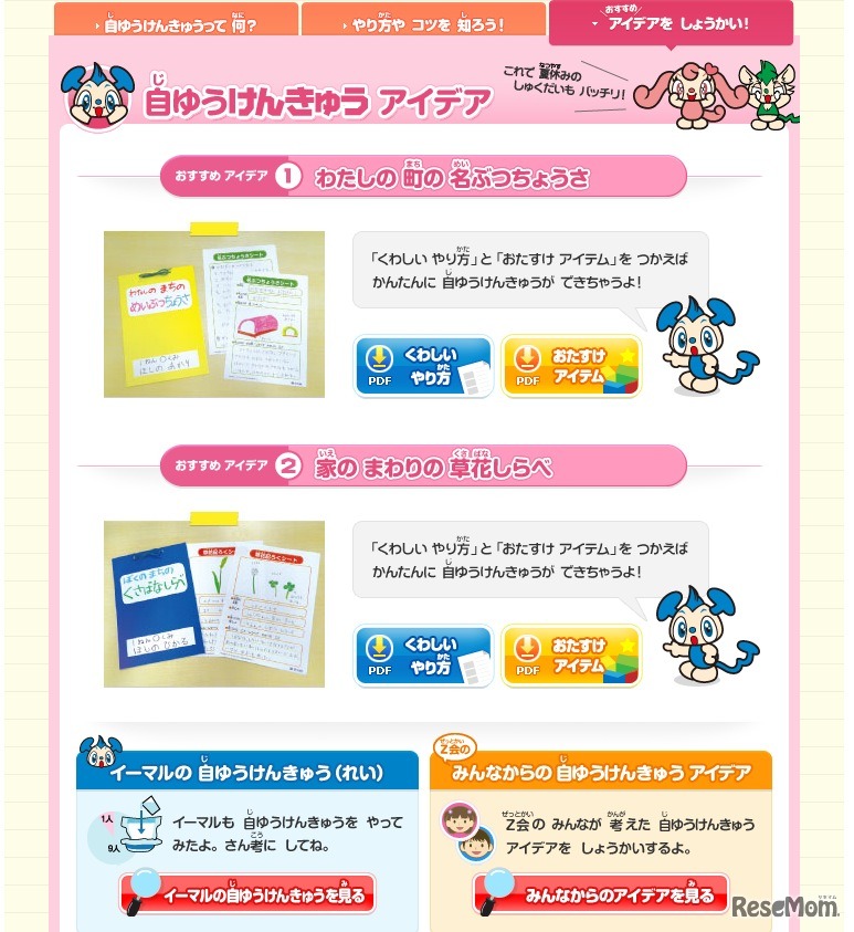 自ゆうけんきゅうアイデア