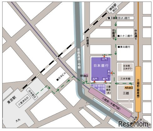 日本銀行本店アクセス
