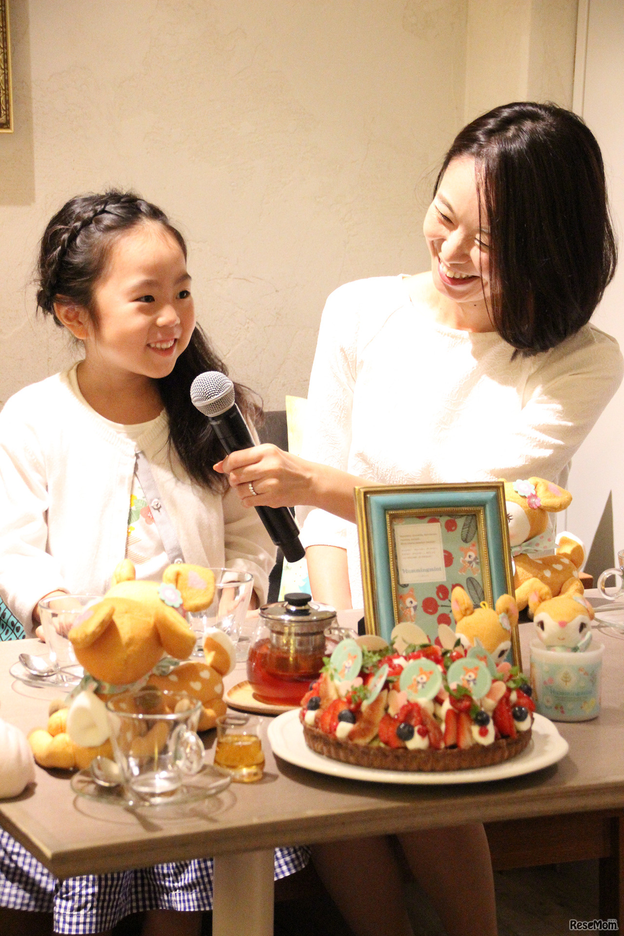 スマイルフォトで撮影した写真は、フレームにいれてプレゼントされる