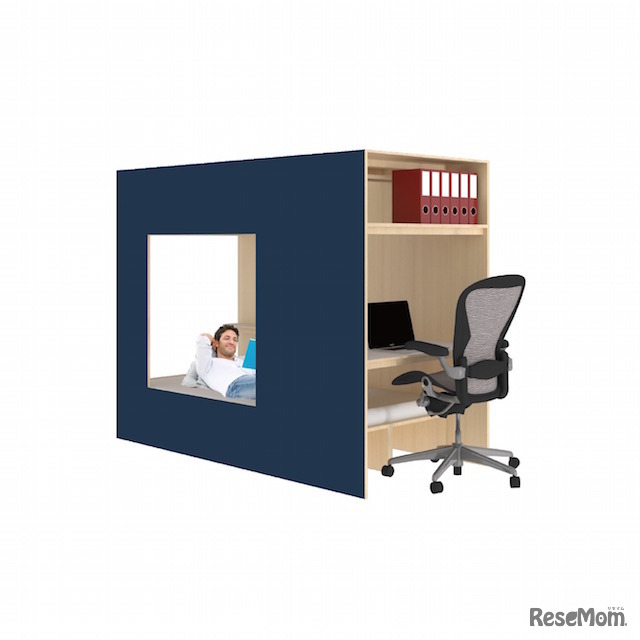 壁にもなる書斎小屋