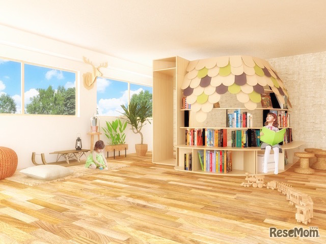 「着せ替えできる多機能小屋 ウロコヤ」設置イメージ例