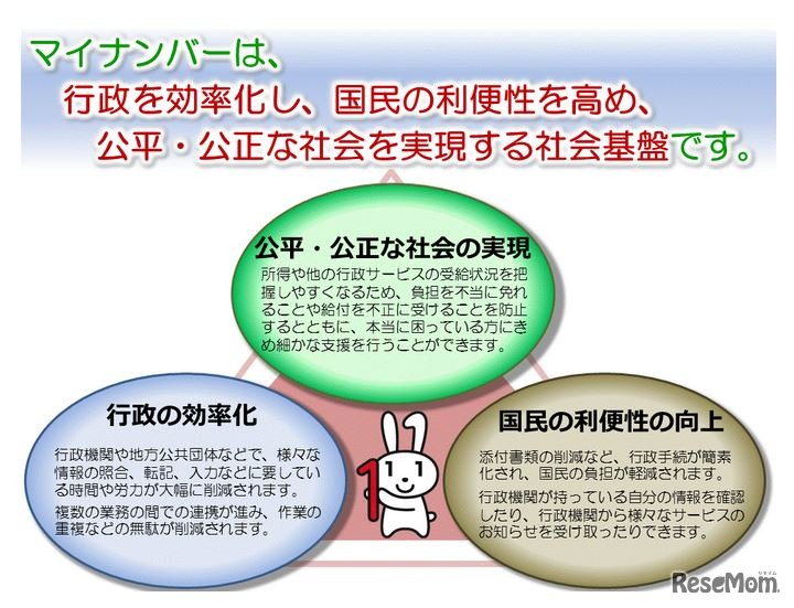 マイナンバー導入の目的