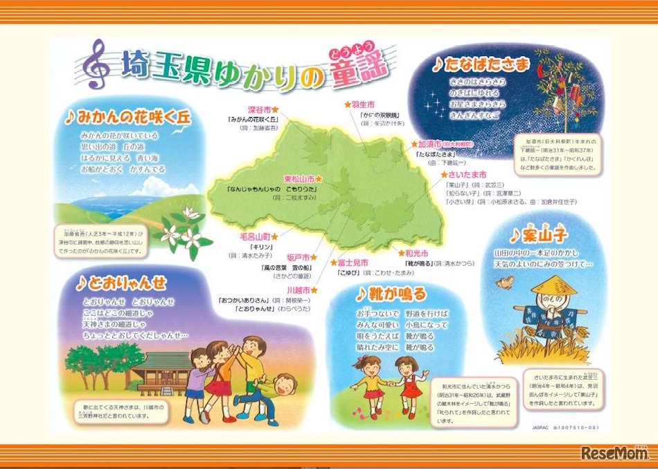 埼玉県ゆかりの童謡