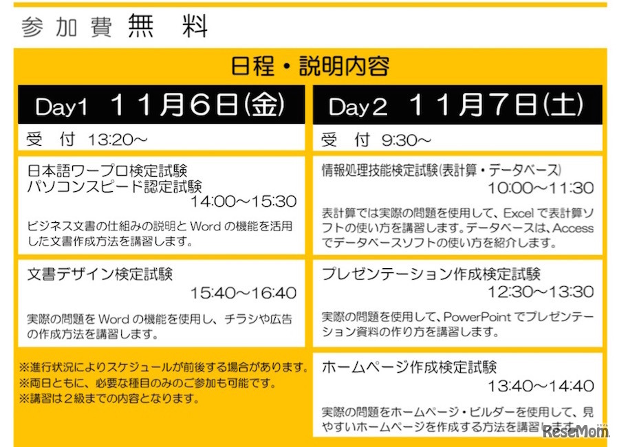 講習内容プログラム