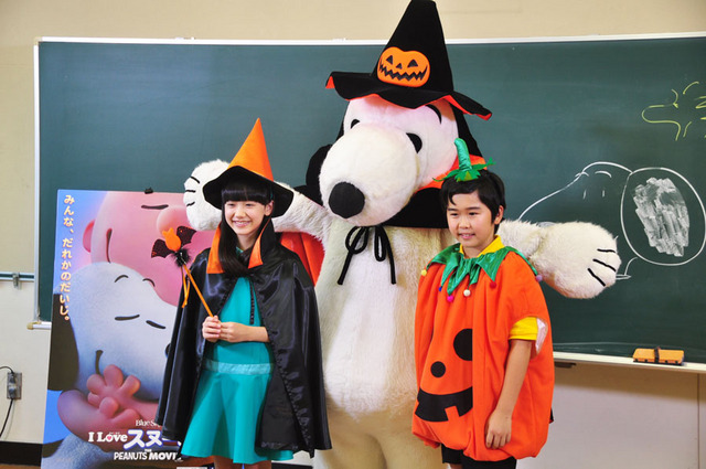 鈴木福、芦田愛菜／『I LOVE スヌーピー THE PEANUTS MOVIE』公開アフレコ