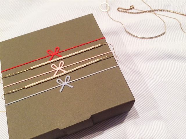 重ねづけして、ラッピングに