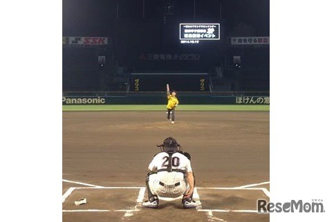 甲子園のマウンドでピッチング（イメージ）