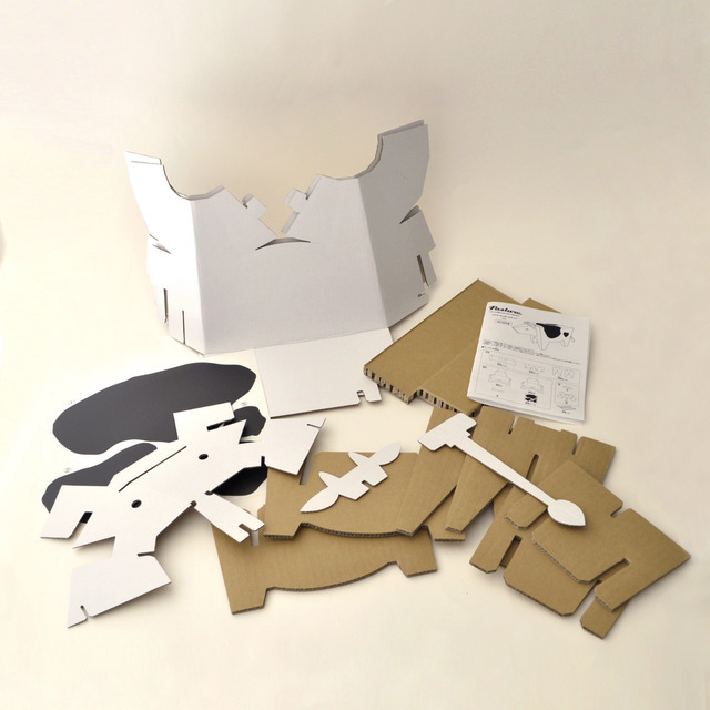 のりもはさみも使わずに組立てられる