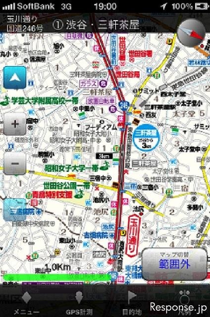 震災時帰宅支援マップ首都圏版、帰宅支援ルート