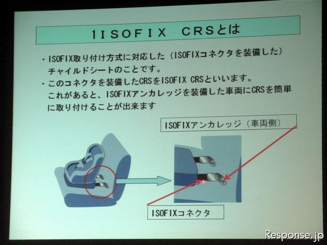 ［ISOFIX］チャイルドシートの装着率は2割