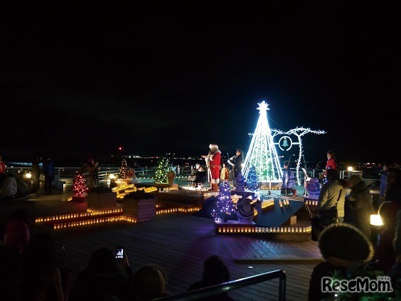 関空スカイデッキのイルミネーション