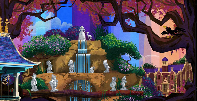 ゲストサービス裏のアート (c) Disney