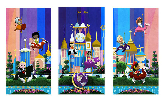 ロビーのアート (c) Disney