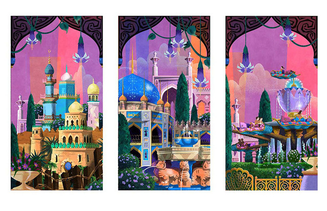 ロビーのアート (c) Disney