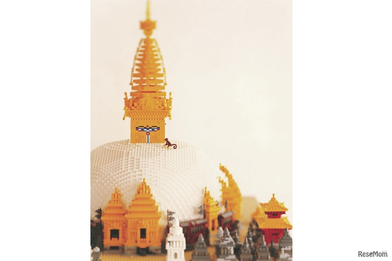 レゴブロック作品：スワヤンブナート寺院