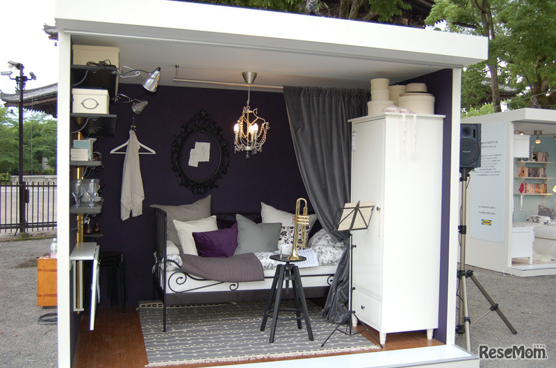 パリで学んだ女性をモデルにしたエレガントな寝室