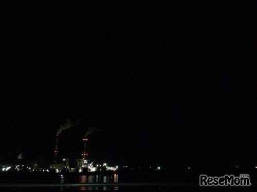 午後10時31分、島根県江津市周辺のようす（写真2）