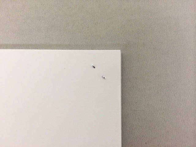 32枚とじたときの針足