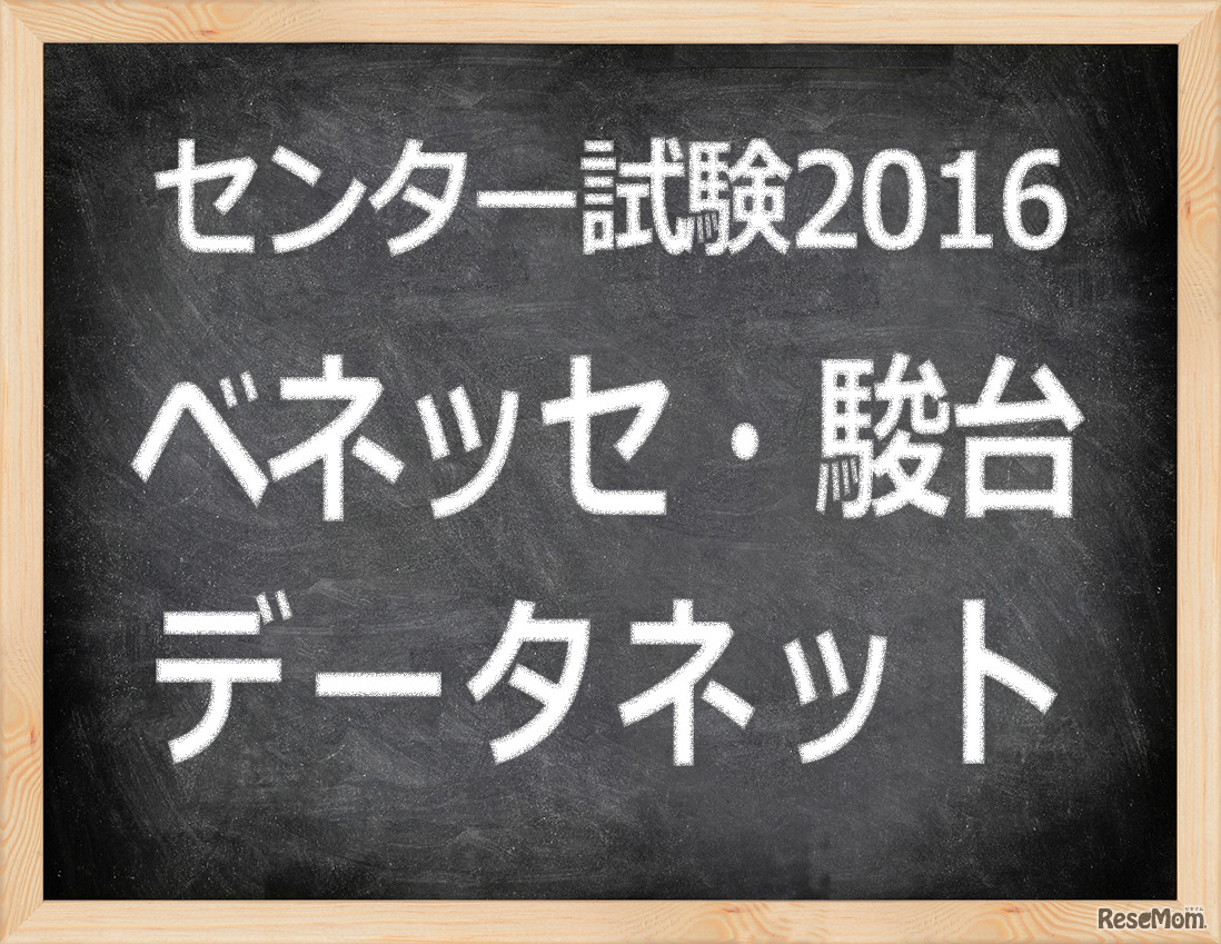 　「センター試験2016」ベネッセ・駿台　データネット