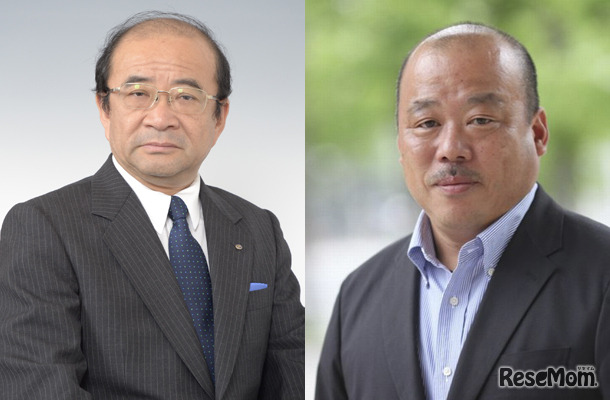 聖光学院中学校・高等学校 校長の工藤誠一先生（左）と同志社中学校・高等学校の反田任先生（右）