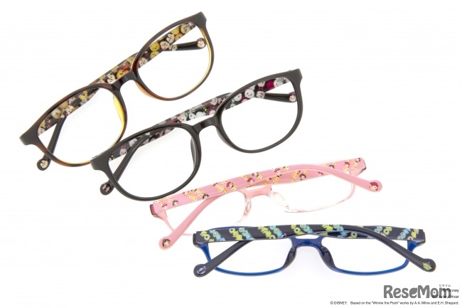 ツムツムコラボ「Zoff PC CLEAR PACK」　シェイプはウェリントンとスクエアの2型