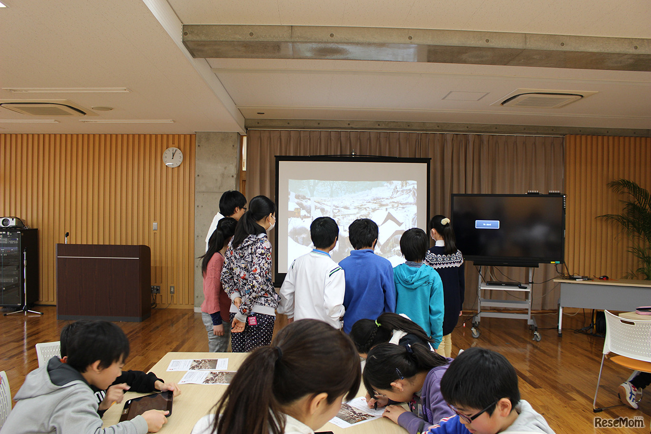 初めての体験に興味津々