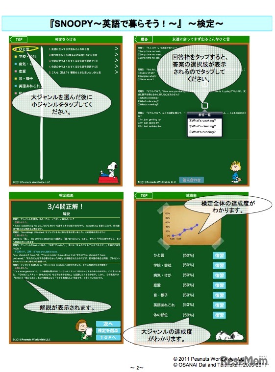 スヌーピーの誕生日記念、iPad用英語学習アプリを割引販売