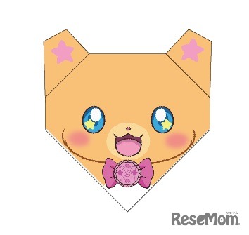 モフルンの顔も楽々　プリキュア柄のおりカチ　イメージ (c) ABC ・東映アニメーション